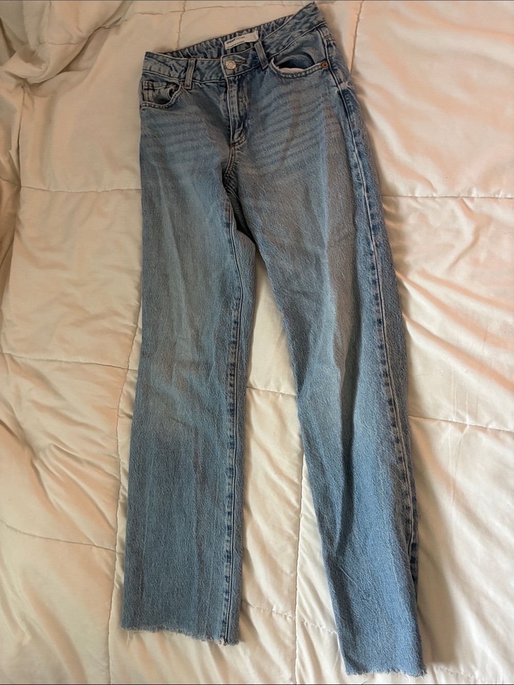 Garage Light Blue Straight-Leg Women's Jeans